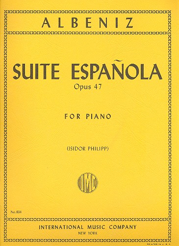 Suite espanola op.47  for piano  