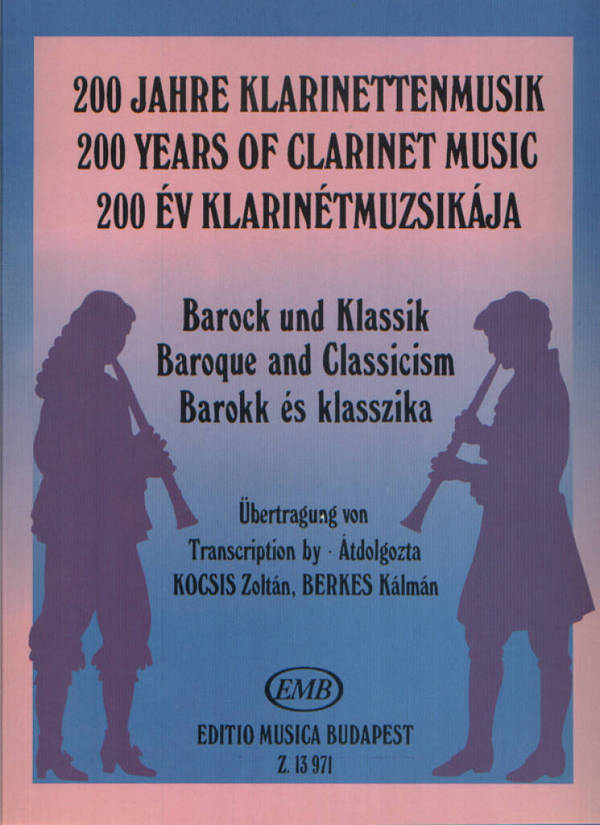 Barock und Klassik&nbsp;&nbsp;für Klarinette und Klavier&nbsp;&nbsp;