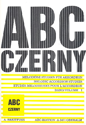ABC Czerny Band 1 Melodiöse  Studien für Akkordeon  