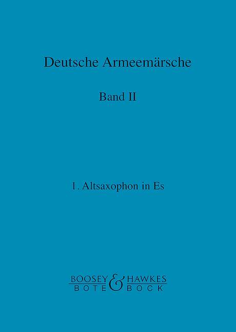 Deutsche Armeemärsche Band 2  für Blasorchester  Altsaxophon 1