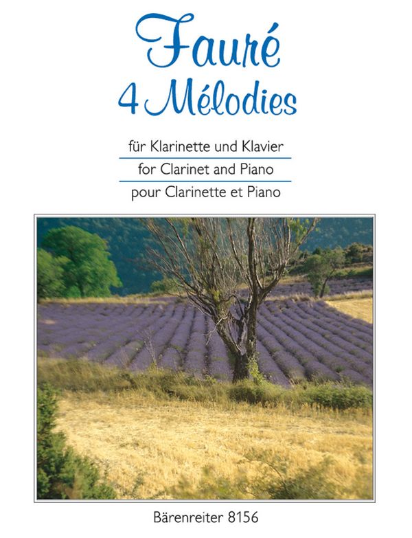 4 mélodies für Klarinette und Klavier    