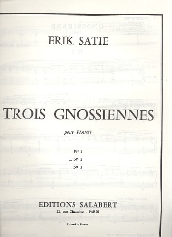 Gnossienne no.2 &nbsp;&nbsp;pour piano&nbsp;&nbsp;