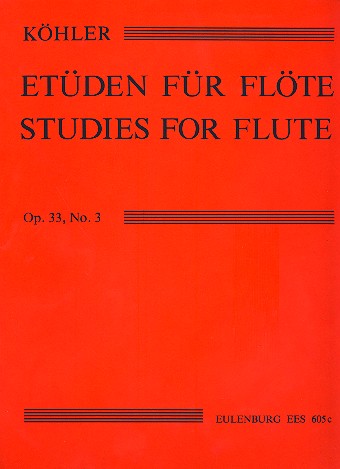 Etüden op.33,3 für Flöte    