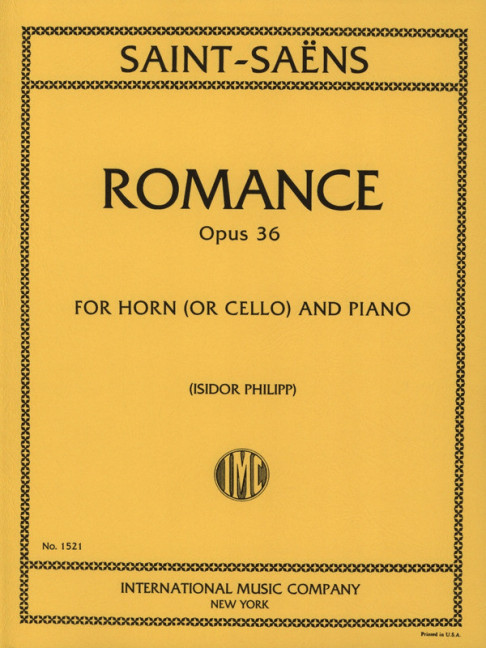 Romance op.36&nbsp;&nbsp;for horn (or cello) and piano&nbsp;&nbsp;