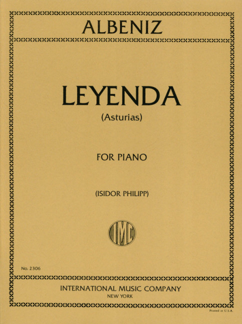 Leyenda (asturias)  for piano  