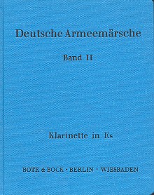 Deutsche Armeemärsche Band 2  für Blasorchester  Klarinette in Es