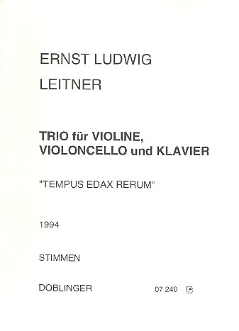 Tempus edax rerum  für Klaviertrio  Stimmen