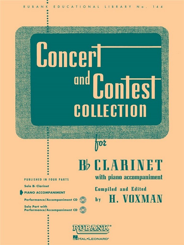 Concert and Contest Collection  for clarinet and piano  piano accompaniment
