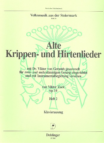 Alte Krippen- und Hirtenlieder Band 2&nbsp;&nbsp;für Chor und Instrumentalbegleitung&nbsp;&nbsp;Klavierauszug