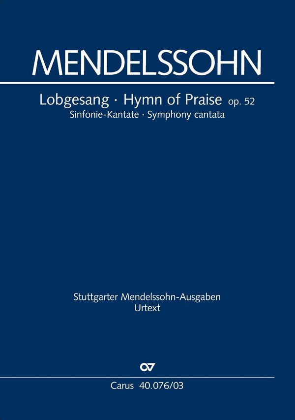 Felix Mendelssohn-Bartholdy - Sinfonie B-Dur Nr.2 op.52