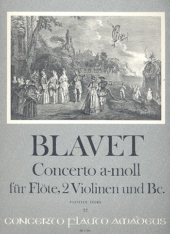 Concerto a-Moll  für Flöte, 2 Violinen und Bc  Partitur