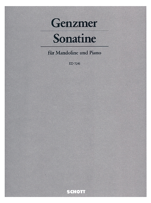 Sonatine GeWV 225a  für Mandoline und Klavier  