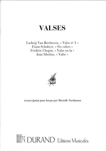 Valses de Beethoven, Schubert,&nbsp;&nbsp;Chopin, Sibelius pour harpe&nbsp;&nbsp;
