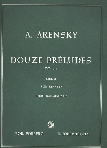 12 Préludes op.63 Band 2 (Nr.7-12)  für Klavier  
