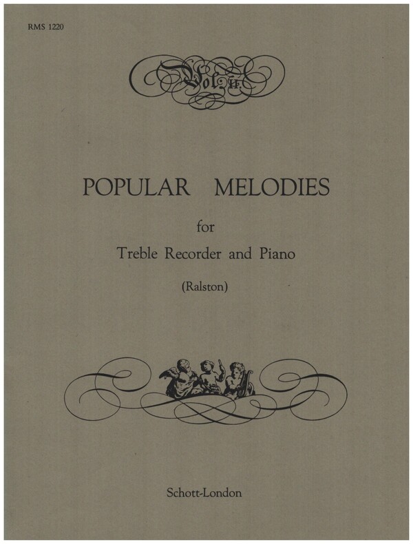 Popular melodies vol.2&nbsp;&nbsp;for treble recorder and piano&nbsp;&nbsp;
