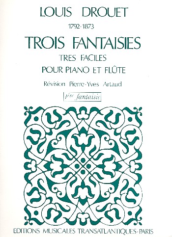 Fantaisie op.38,1  pour flûte et piano  