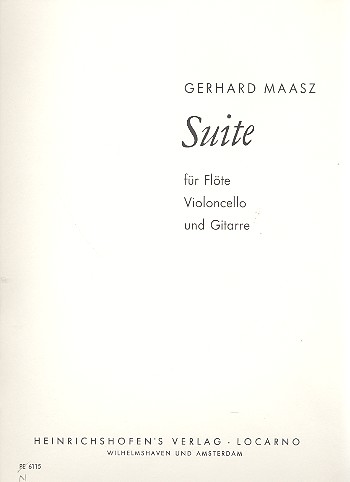Suite für Flöte, Violoncello  und Gitarre  Stimmen