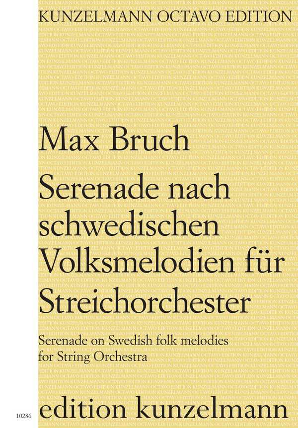 Serenade nach schwedischen Volksmelodien  für Streichorchester  Partitur
