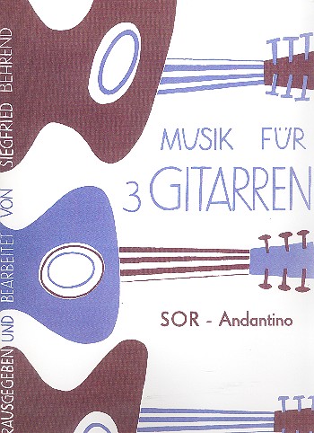 Andantino op.54  für 3 Gitarren  Partitur und Stimmen