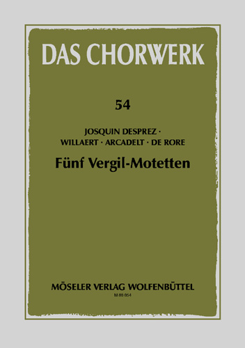 5 Vergil-Motetten  für gem Chor a cappella  Partitur