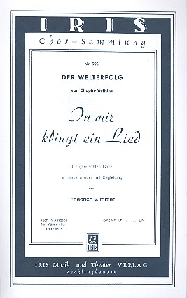 In mir klingt ein Lied für gem Chor  a cappella  Chorpartitur