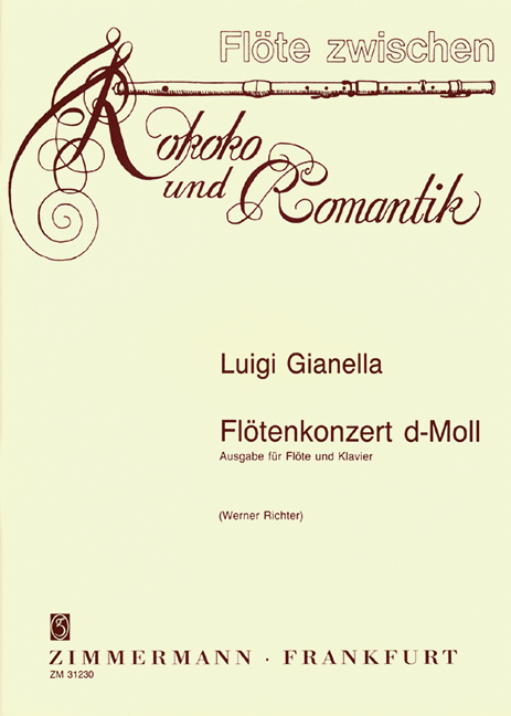 Konzert d-Moll &nbsp;&nbsp;für Flöte und Orchester &nbsp;&nbsp;für Flöte und Klavier