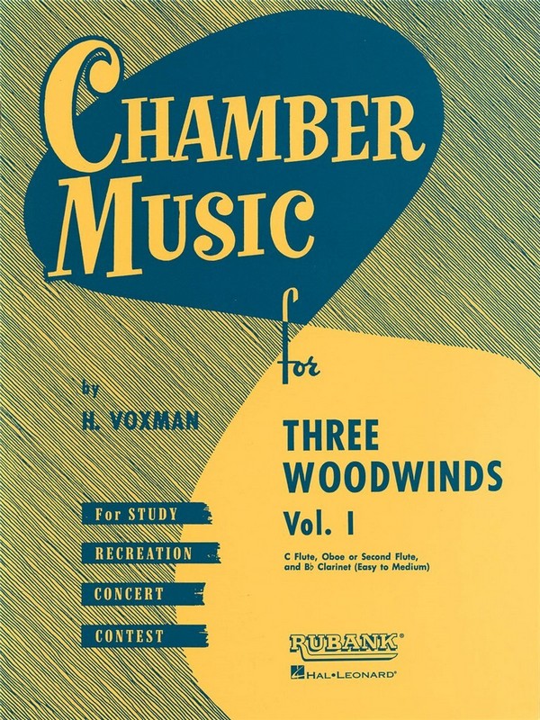 Chamber Music vol.1 for flute,  oboe (fl) and clarinet  score