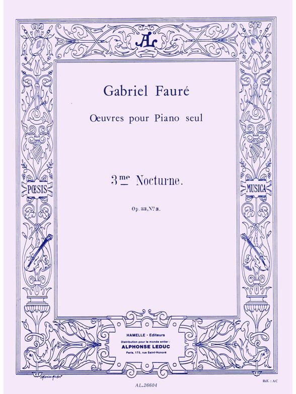 Nocturne op.33,3 &nbsp;&nbsp;pour piano&nbsp;&nbsp;