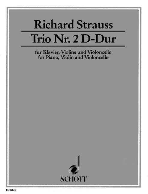 Trio D-Dur Nr.2 o.op. AV53 (1878)&nbsp;&nbsp;für Violine, Violoncello und Klavier&nbsp;&nbsp;Stimmen