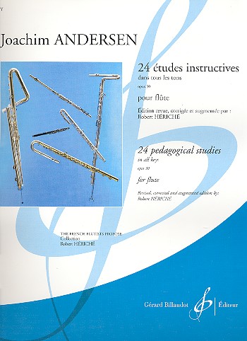 24 études instructives op.30 dans  tous les tons pour flûte  