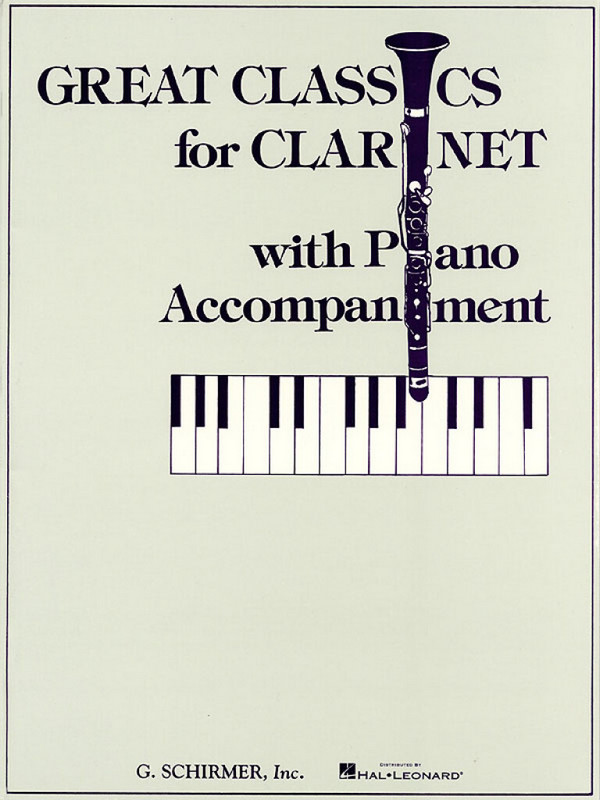 Great Classics for clarinet with&nbsp;&nbsp;piano accompaniment&nbsp;&nbsp;
