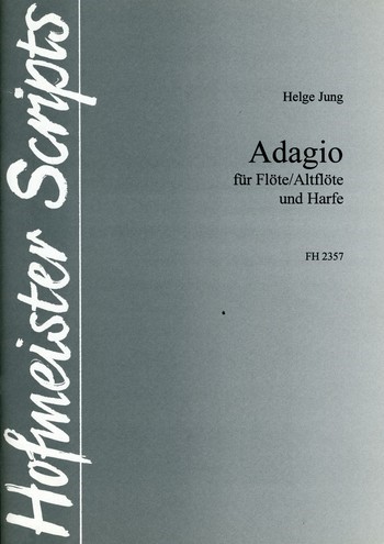 Adagio für Flöte (Altflöte) und Harfe  2 Spielpartituren  