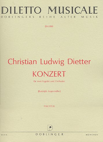 KONZERT FUER 2 FAGOTTE UND ORCHE-  STER PARTITUR  ANGERMUELLER, RUDOLPH