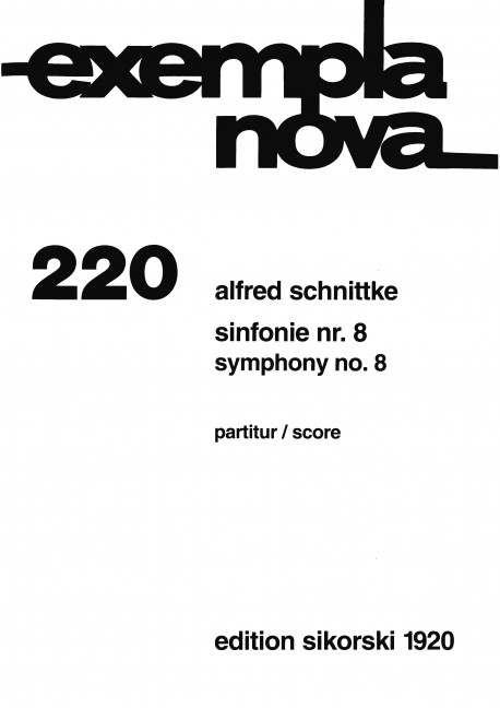 Sinfonie Nr.8 für Orchester&nbsp;&nbsp;Studienpartitur&nbsp;&nbsp;