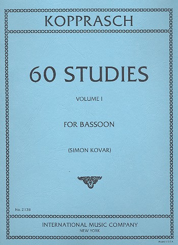 60 Studies vol.1 (nos.1-34)  for bassoon  