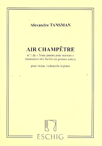 Air Champetre pour violon, violoncelle  et piano (grosses notes)  
