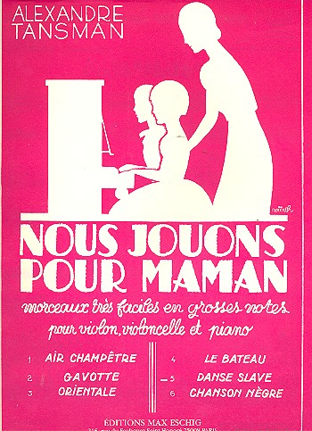 Danse slave pour violon,&nbsp;&nbsp;violoncelle et piano, en grosses notes&nbsp;&nbsp;