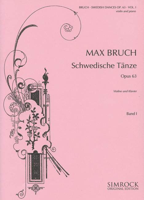 Schwedische Tänze op.63 Band 1 (Nr.1-7)  für Violine und Klavier  