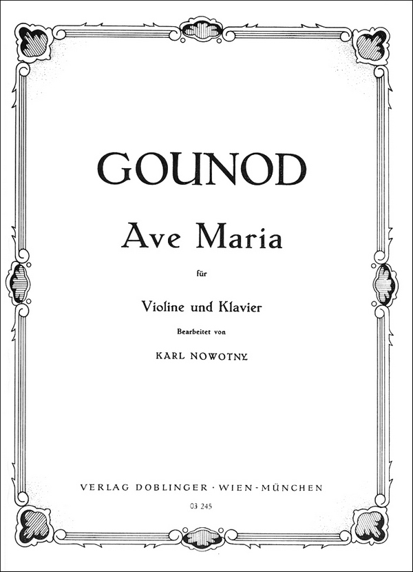 Ave Maria  für Violine und Klavier  