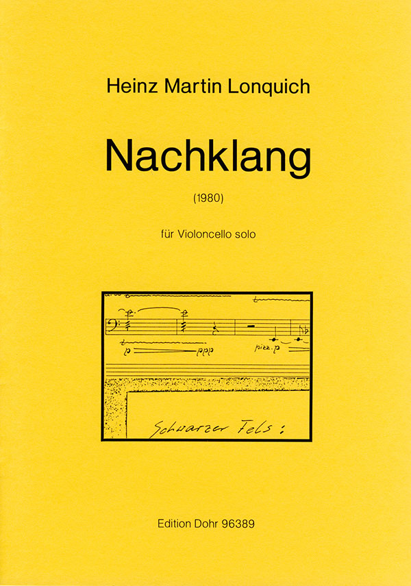 Nachklang (1980)  für Violoncello solo  