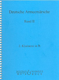 Deutsche Armeemärsche Band 2  für Blasorchester  Klarinette 2