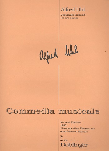 Commedia musicale für  2 Klaviere  2 Partituren