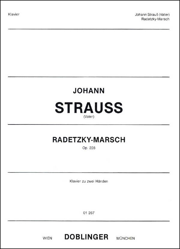 Radetzky-Marsch op.228  für Klavier  
