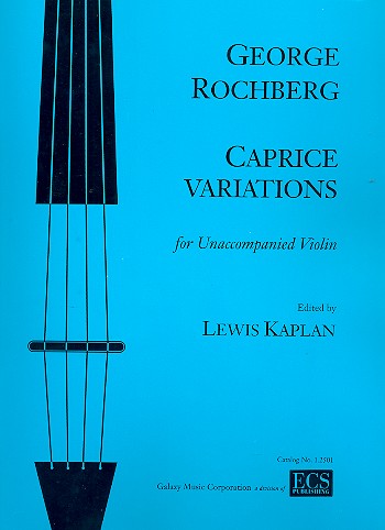 Caprice Variations for unaccompanied violin&nbsp;&nbsp;&nbsp;&nbsp;