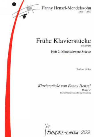 Frühe Klavierstücke (1823/24) Band 2 Mittelschwere Stücke  für Klavier  