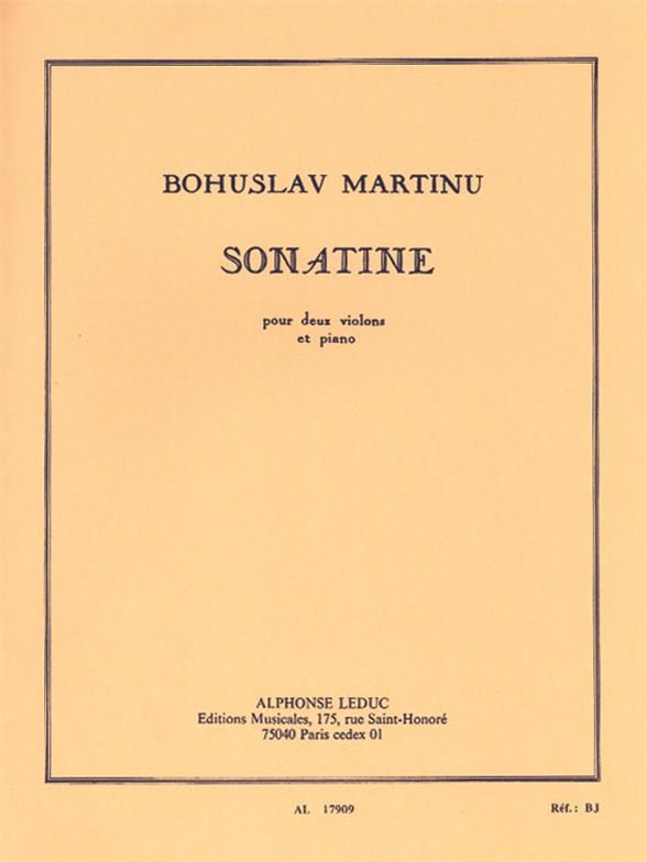 Sonatine pour 2 violons et piano&nbsp;&nbsp;&nbsp;&nbsp;