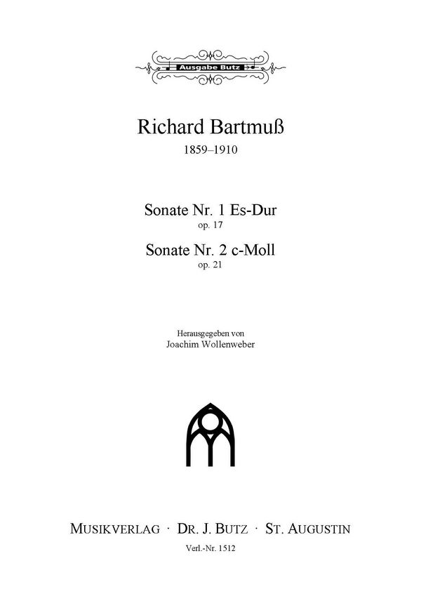 Sonaten Es-Dur op.17,1 und c-Moll op.21,2  für Orgel  
