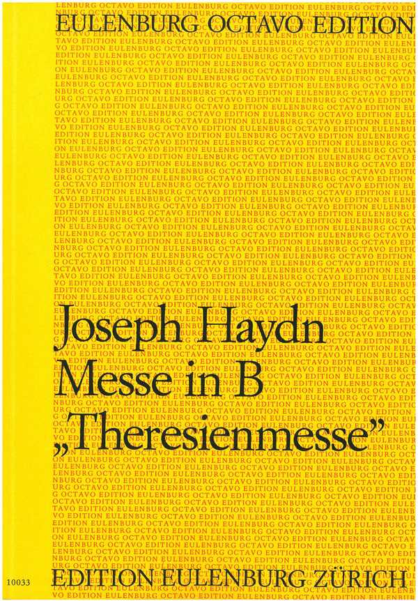 Messe B-Dur&nbsp;&nbsp;für Soli, Chor und Orchester&nbsp;&nbsp;Studienpartitur