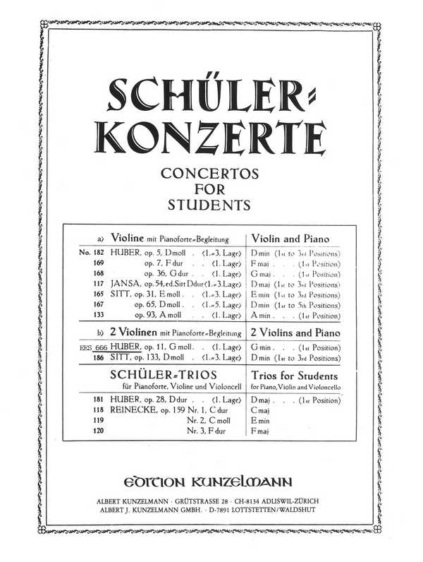 Konzertino g-Moll op.11