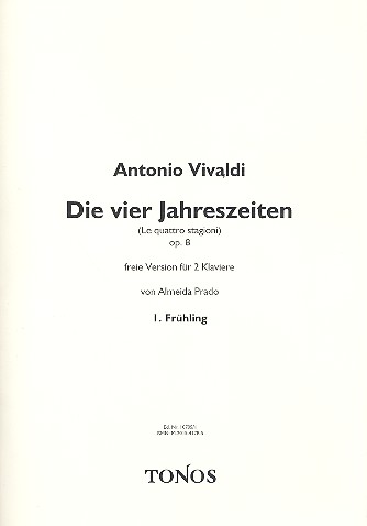 Frühling aus Die vier Jahreszeiten op.8,1&nbsp;&nbsp;für 2 Klaviere&nbsp;&nbsp;Partitur